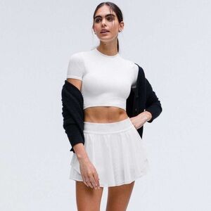 Lululemon Athletica Wonderlust Cropped White Tee